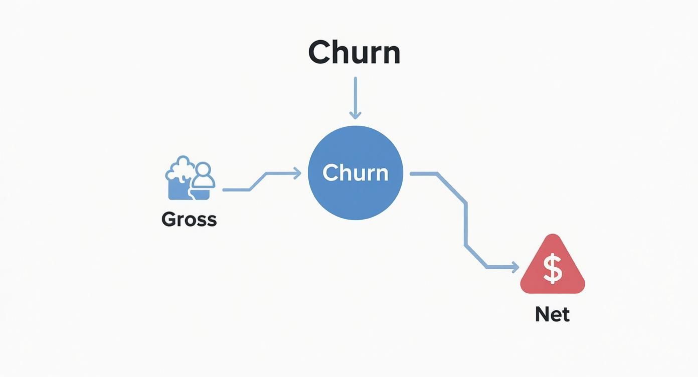 Infographic about churn rate subscription