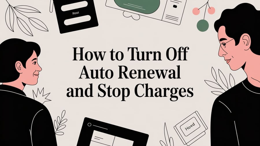 How to Turn Off Auto Renewal and Stop Charges